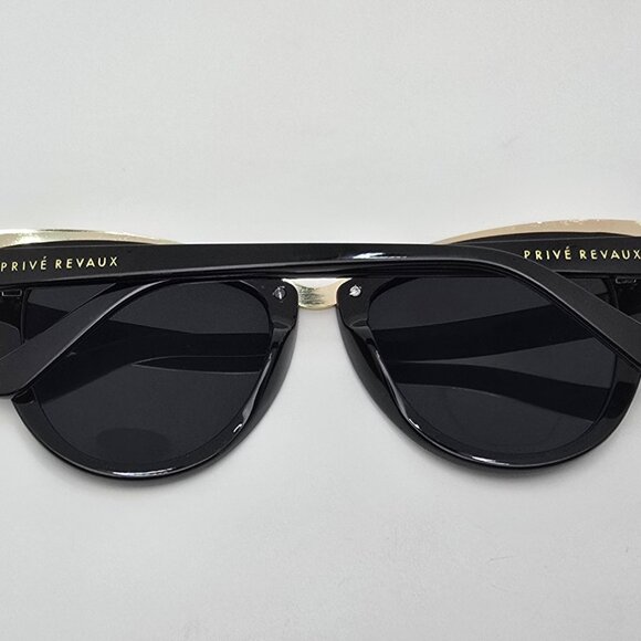Prive Revaux The Juliet Black Frame Polarized Grey Len Cat Eye Sunglasses 53mm - Picture 13 of 16